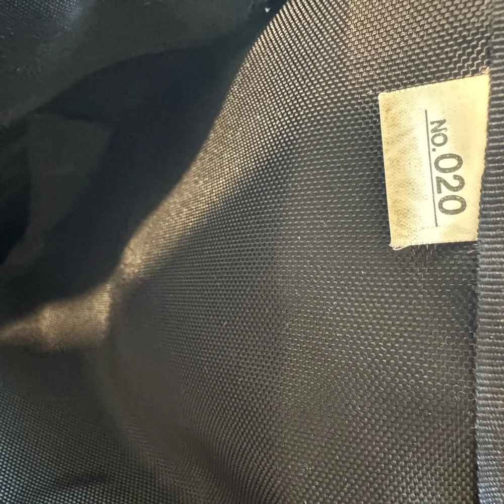 Vintage Sac Black Satin Backpack with Silver Accents - Approx. 1992-1995 Japan